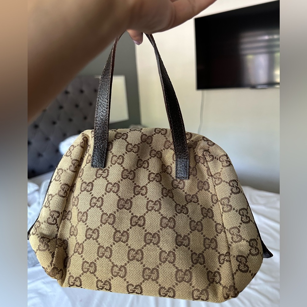 Gucci Beige and Brown Monogram Bag